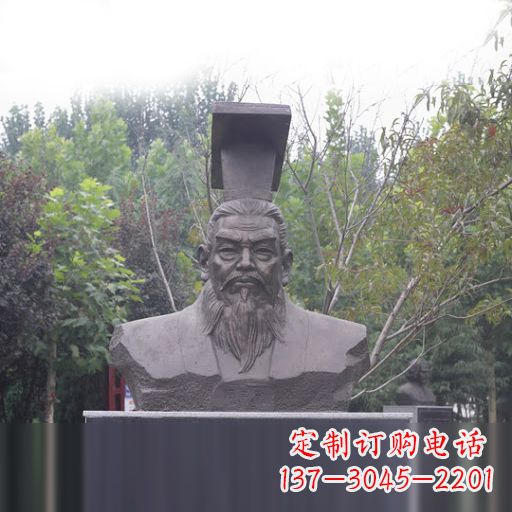运城隋朝开国皇帝隋文帝杨坚石雕头像