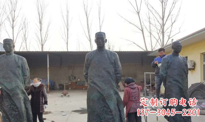 运城陶行知人物铜雕 (3)