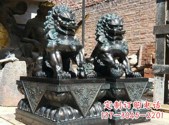 运城天安门狮子铜雕塑