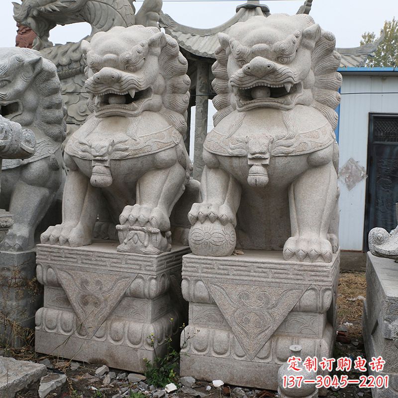 运城天安门狮子石雕塑