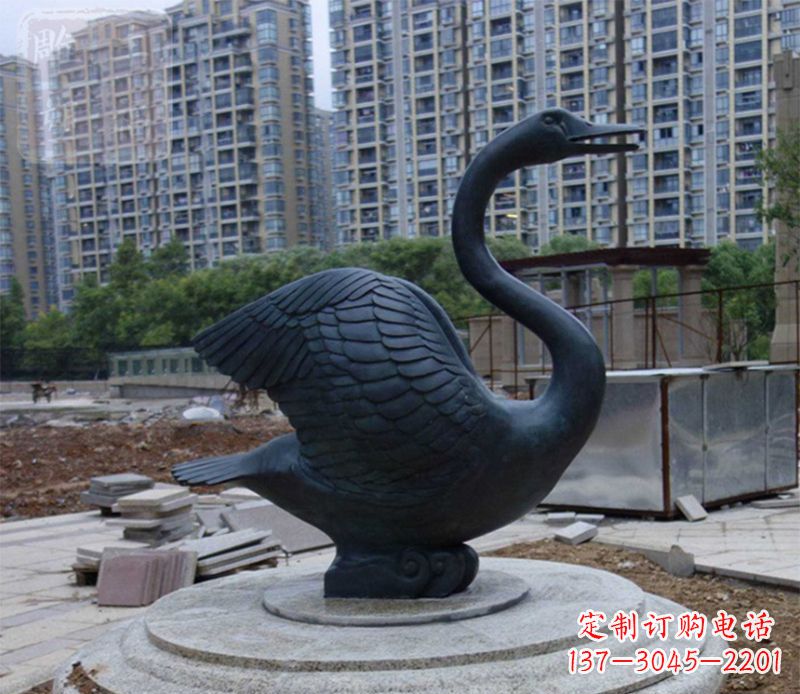 运城天鹅动物铜雕