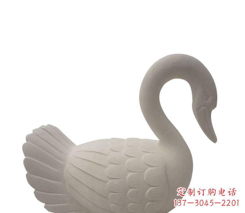 运城天鹅俯身广场景观石雕