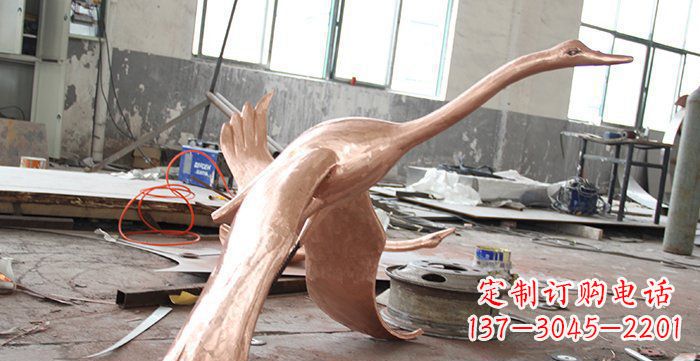 运城天鹅铸铜动物铜雕