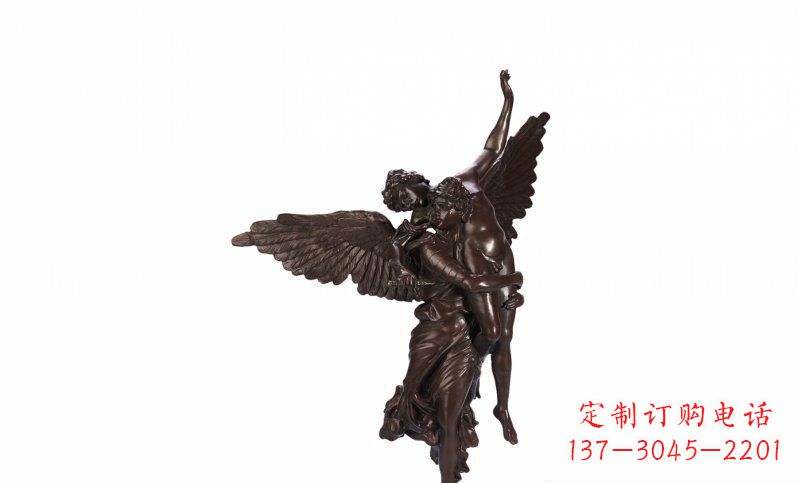 运城天使玻璃钢仿铜人物雕塑