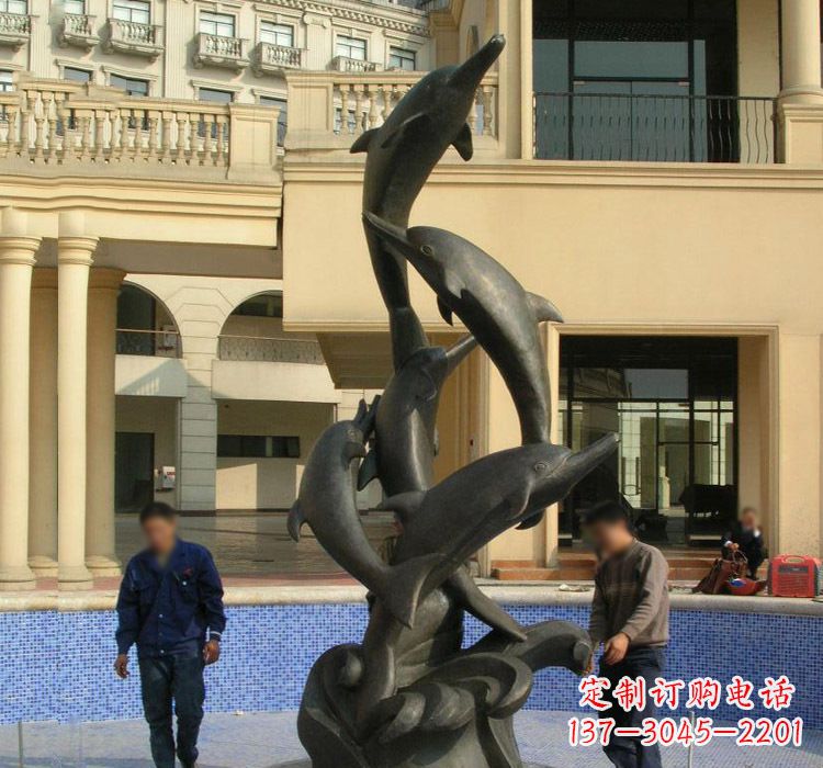 运城跳跃海豚雕塑