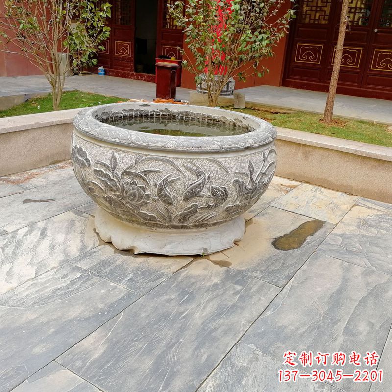 运城庭院水缸石雕