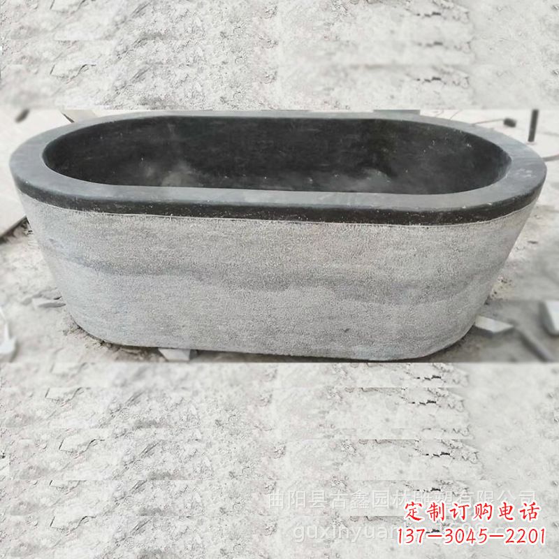 运城庭院养鱼石雕水槽