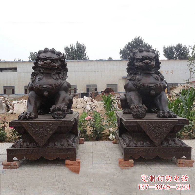 运城铜雕北京狮子