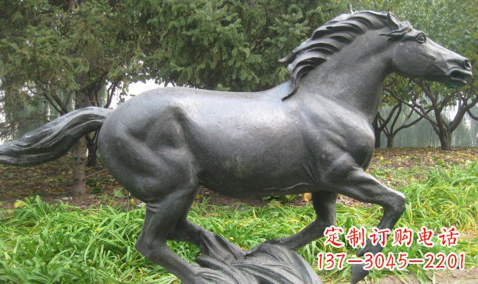 运城铜雕奔马公园动物雕塑