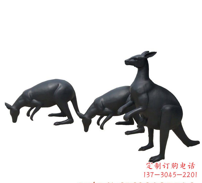 运城铜雕袋鼠雕塑