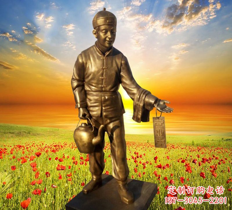 运城铜雕店小二