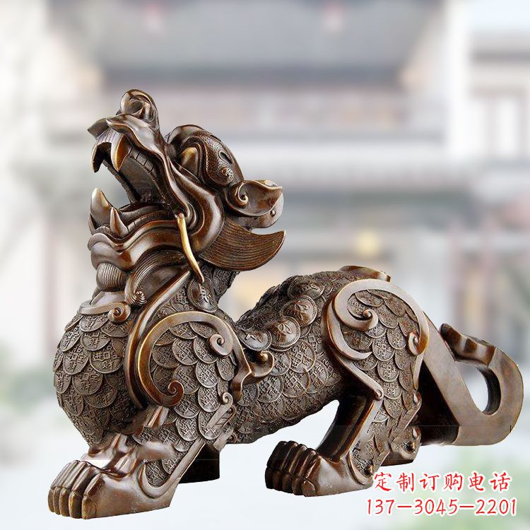 运城铜雕仿古辟邪貔貅