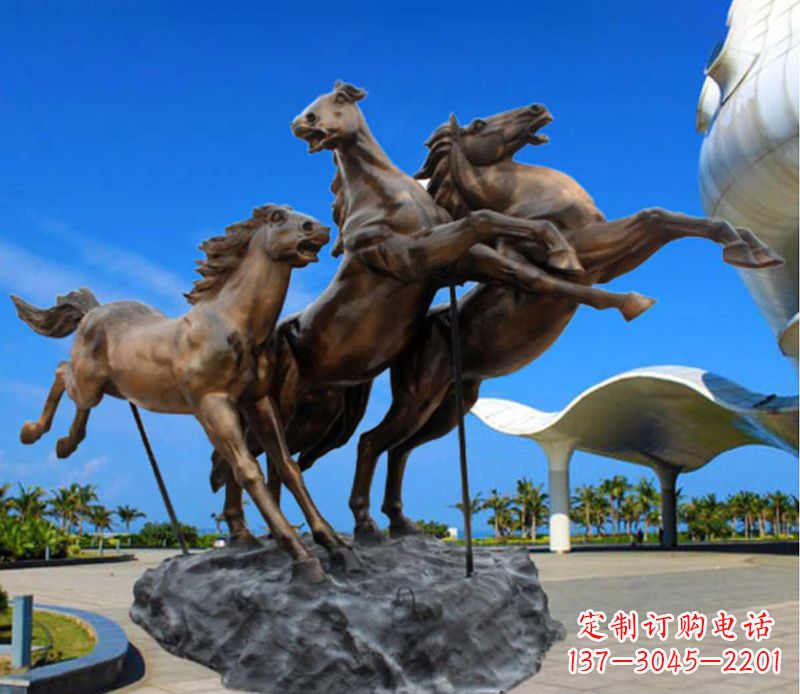 运城铜雕飞马广场动物雕塑