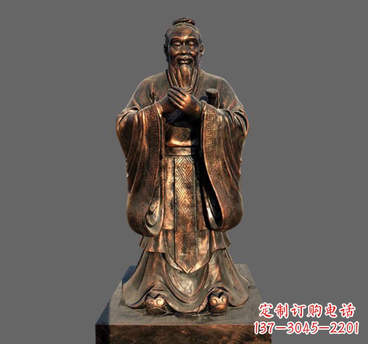 运城铜雕古代名人孔子