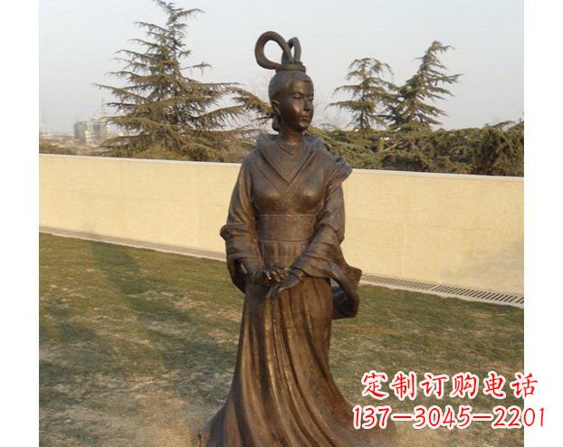 运城铜雕古代美女人物雕塑