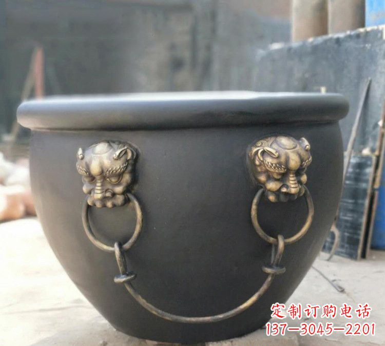 运城铜雕故宫水缸