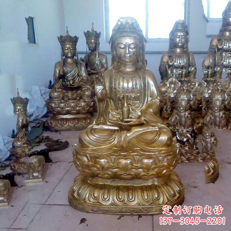 运城铜雕观音雕塑