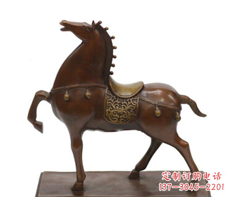 运城铜雕广场动物马雕塑摆件