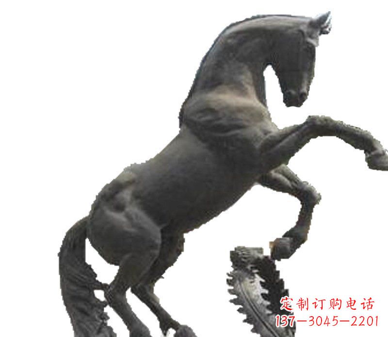 运城铜雕广场街道景观摆件动物马雕塑