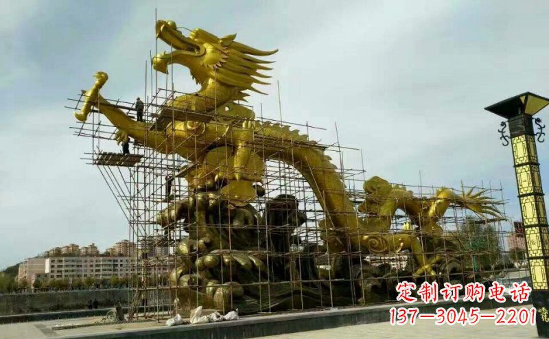 运城铜雕广场神龙景观摆件