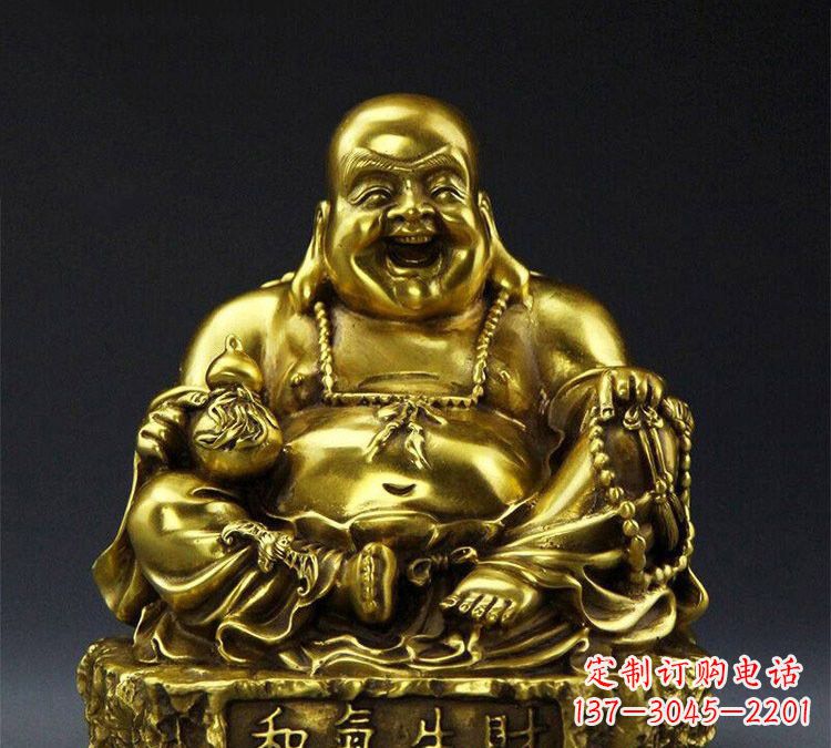 运城铜雕和气生财弥勒佛