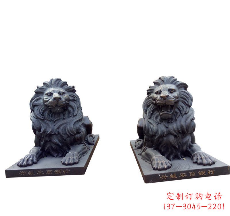 运城铜雕汇丰狮子 (2)
