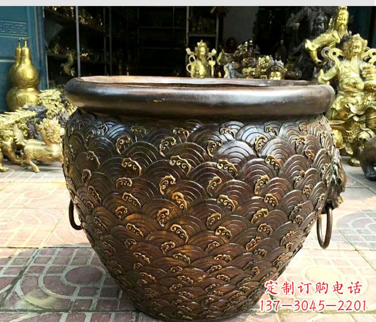 运城铜雕景观花盆