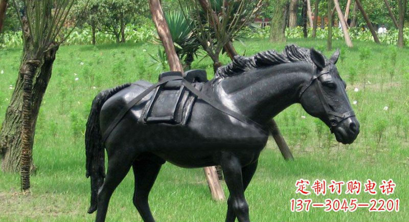 运城铜雕马公园动物雕塑 (2)