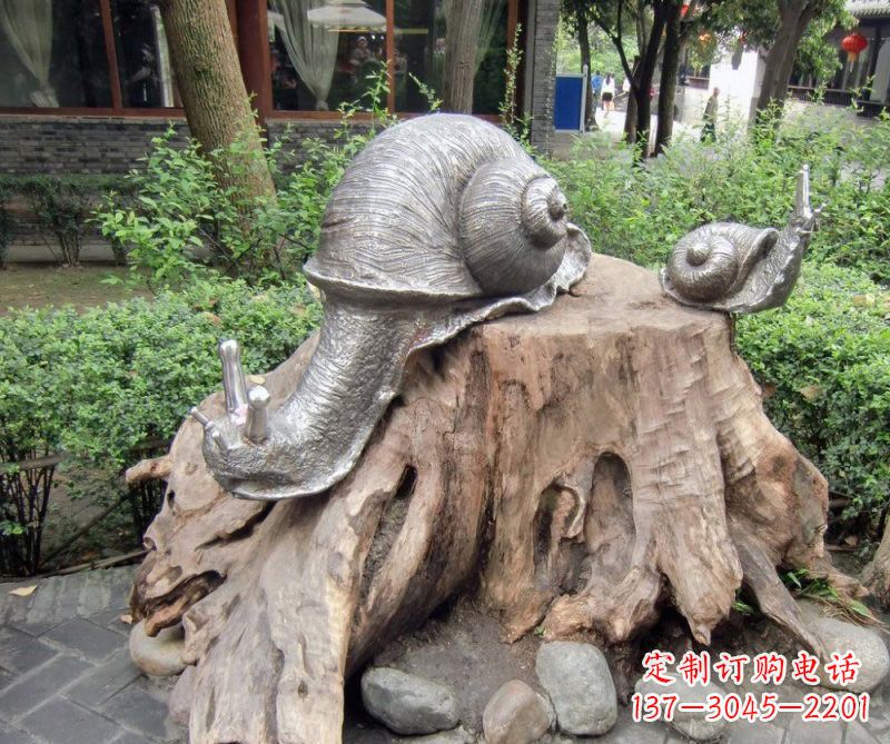 运城铜雕母子蜗牛