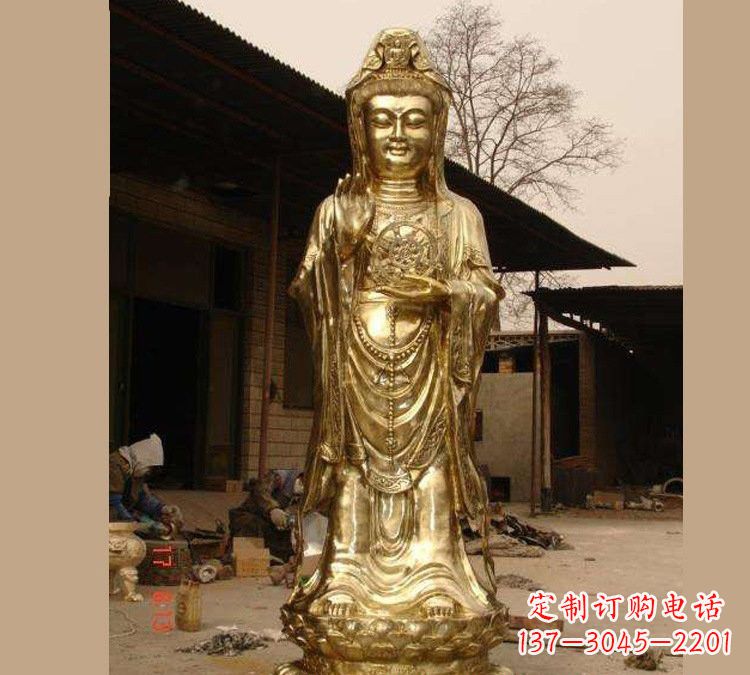 运城铜雕南海观音
