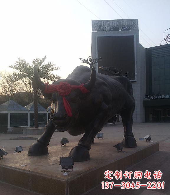 运城铜雕牛公园动物雕塑