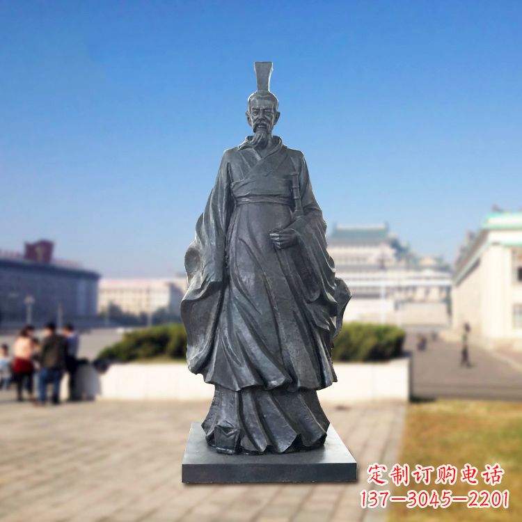 运城铜雕屈原塑像