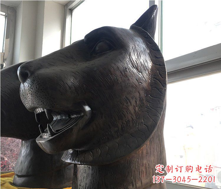 运城铜雕生肖动物头像雕塑摆件
