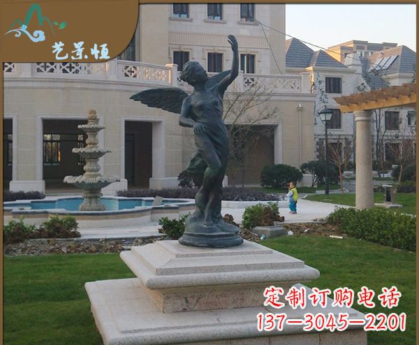 运城铜雕西方天使人物雕塑1
