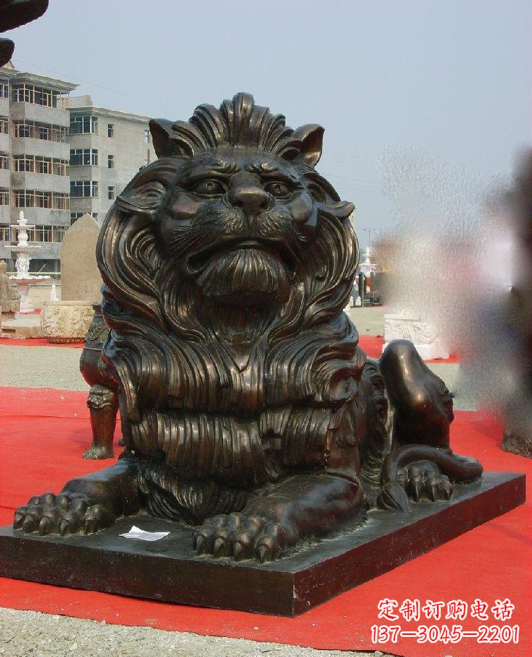 运城铜雕西洋狮子222