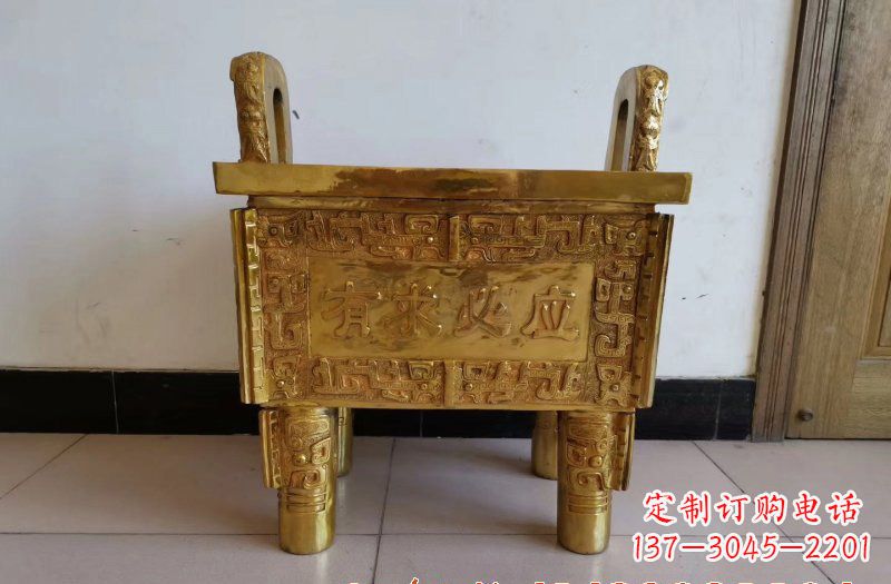 运城铜雕香炉雕塑