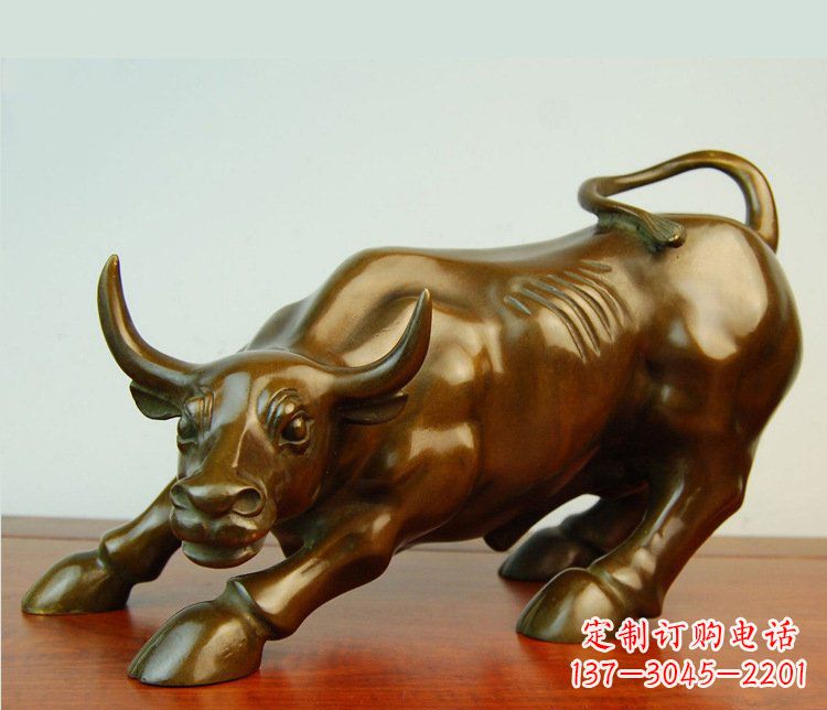 运城铜雕小区动物牛摆件