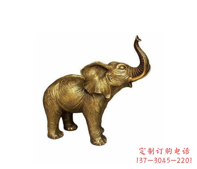 运城铜雕园林动物小象雕塑
