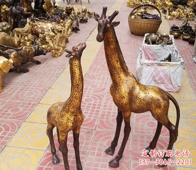 运城铜雕长颈鹿