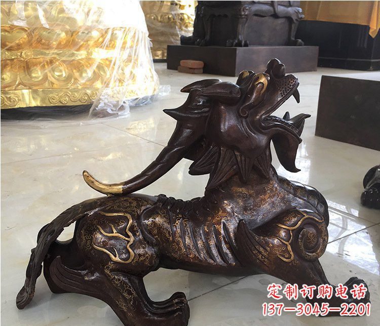 运城铜雕招财辟邪貔貅雕塑摆件