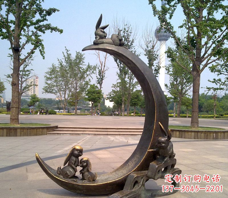 运城兔子铜雕