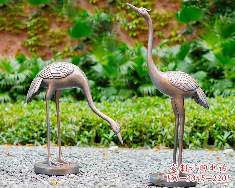 运城推荐仿真仙鹤动物雕塑