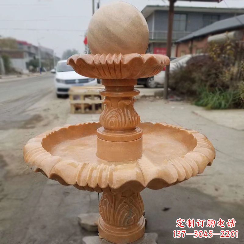 运城晚霞红风水球