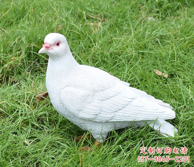 运城潍坊和平鸽雕塑女孩