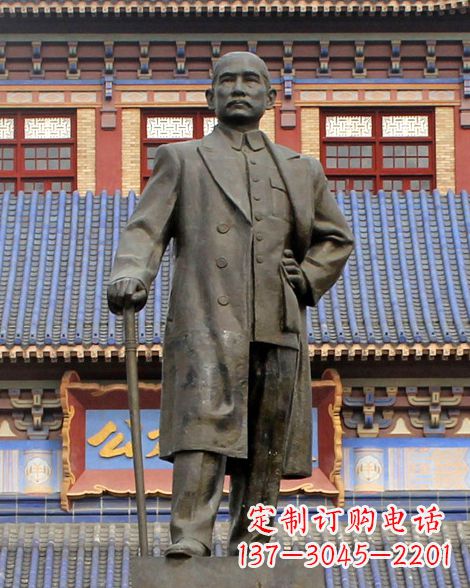 运城伟人孙中山先生铜雕像
