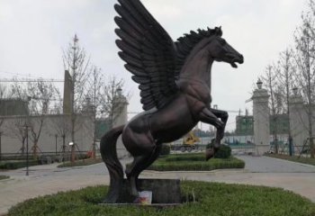 运城铜雕景观飞马