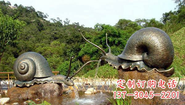 运城蜗牛公园动物铜雕