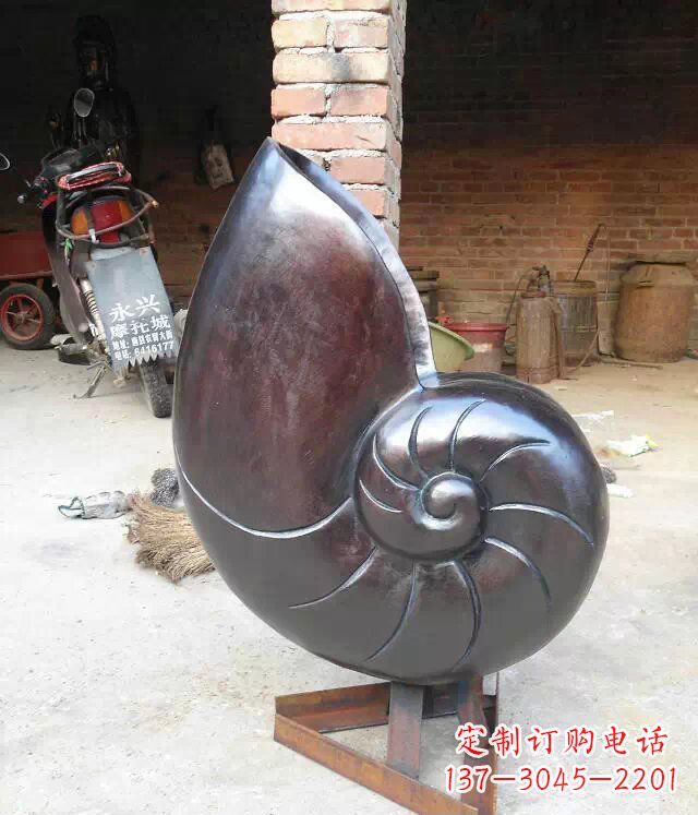 运城蜗牛公园景观动物铜雕