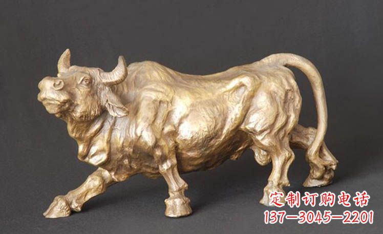 运城西班牙斗牛-鎏金牛