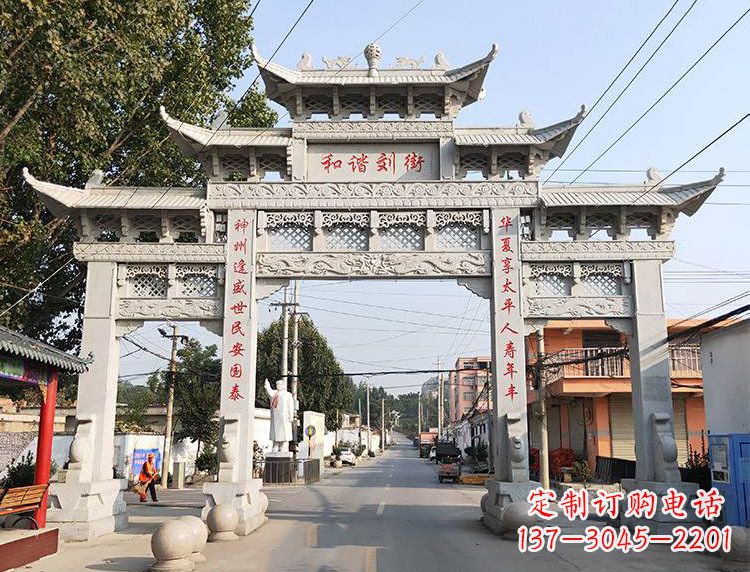 运城西北石雕牌坊